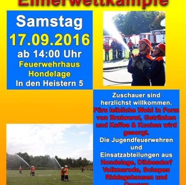 Eimerwettkämpfe in Hondelage